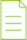 Icono en verde de un documento