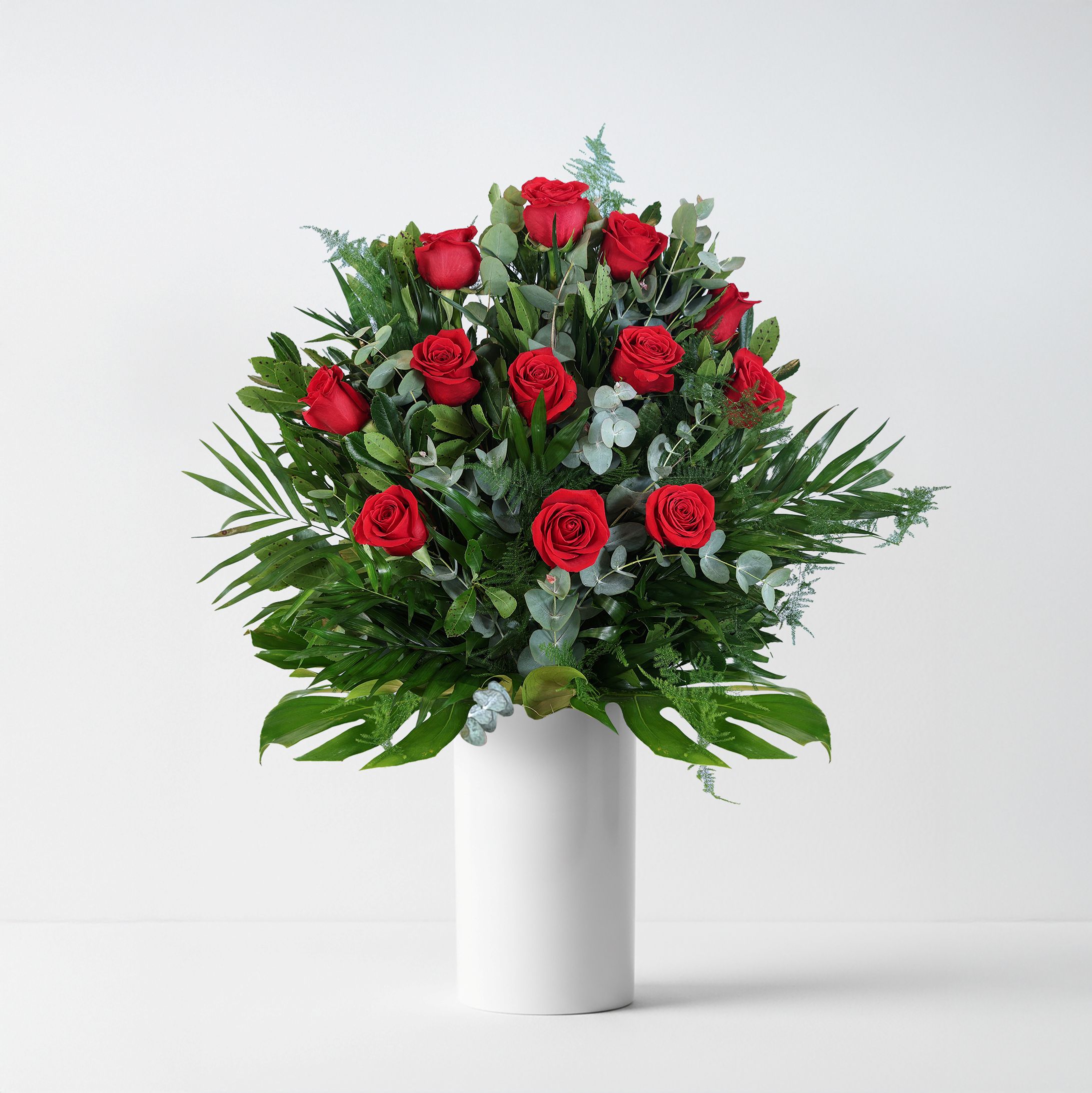 Ramo de 12 rosas rojas