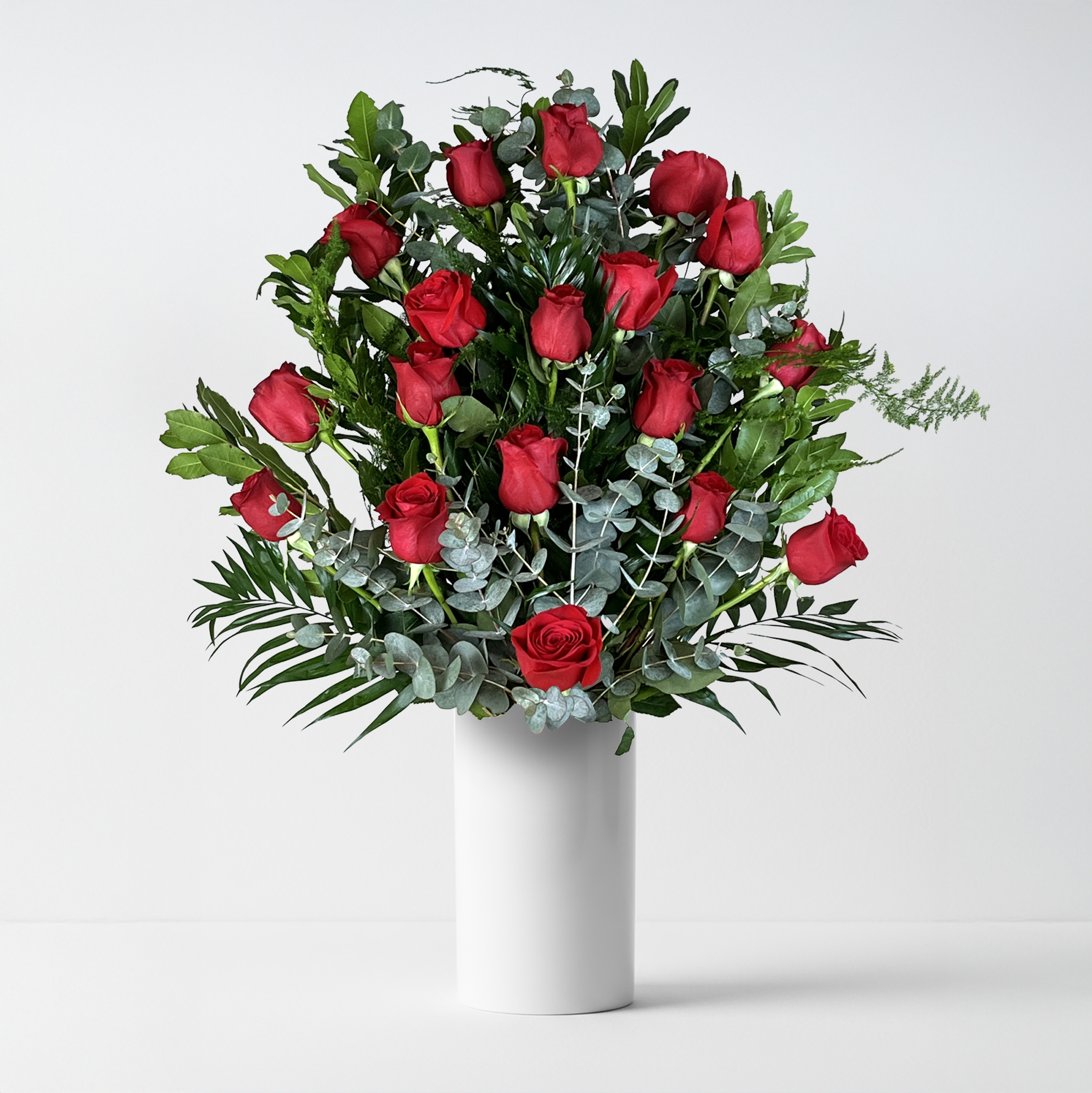 Ramo de 18 rosas rojas