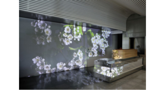 Servicio audiovisual en la incineración