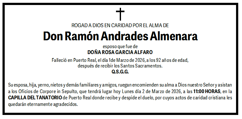 RAMON ANDRADE ALMENARA | Cádiz