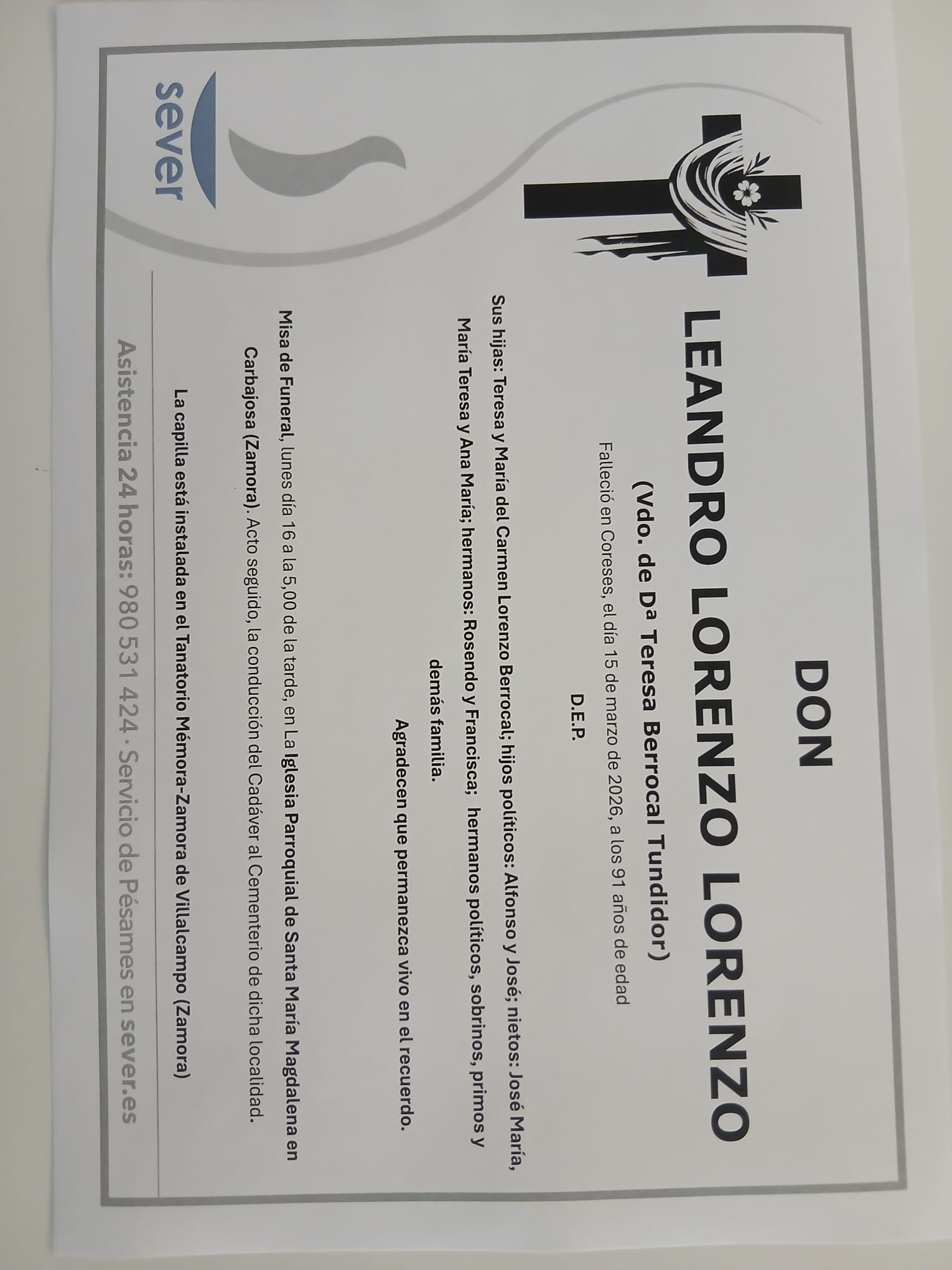 LEANDRO LORENZO LORENZO | Zamora