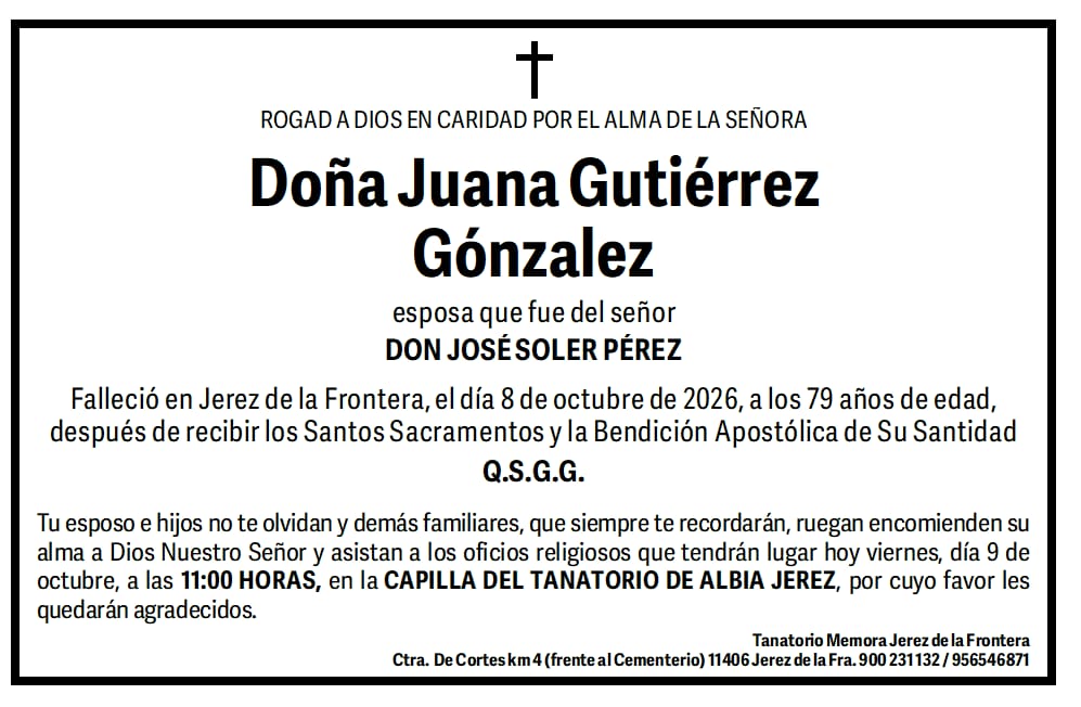 JUANA GUTIERREZ GONZALEZ | Cádiz