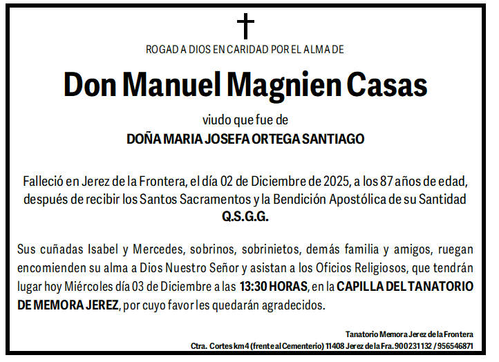 MANUEL MAGNIEN CASAS | Cádiz