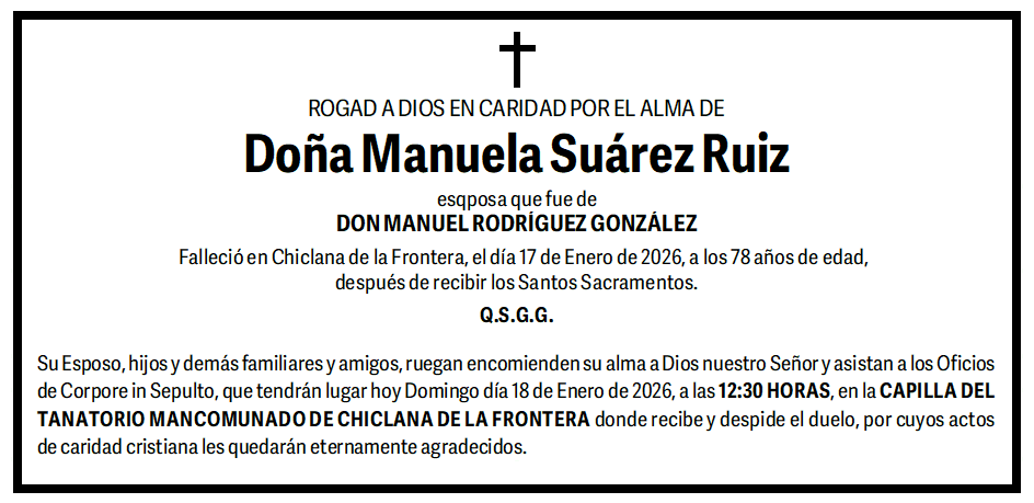 MANUELA SUAREZ RUIZ | Cádiz