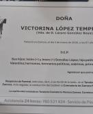 VICTORINA LOPEZ TEMPRANO