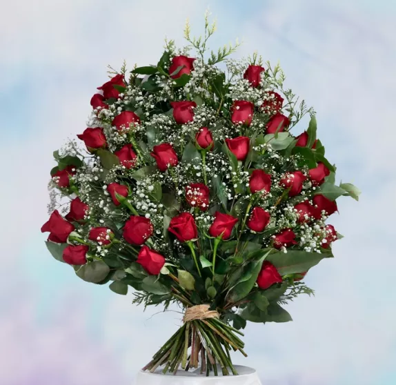 Ramo 36 rosas rojas_floristeria tanatorio