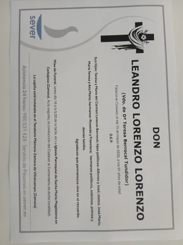 LEANDRO LORENZO LORENZO