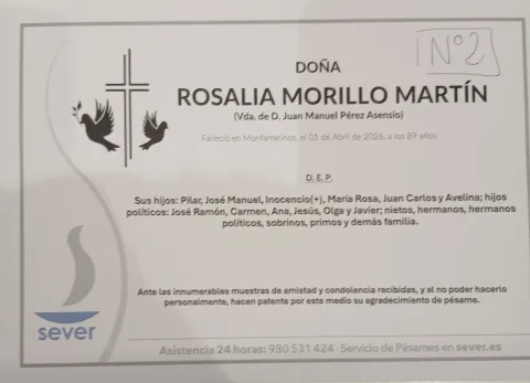 ROSALIA MORILLO MARTÍN