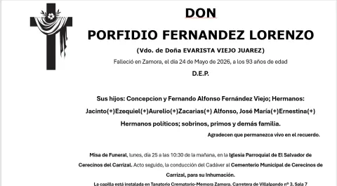 PORFIDIO FERNANDEZ LORENZO