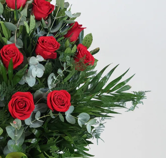 Ramo de 12 rosas rojas