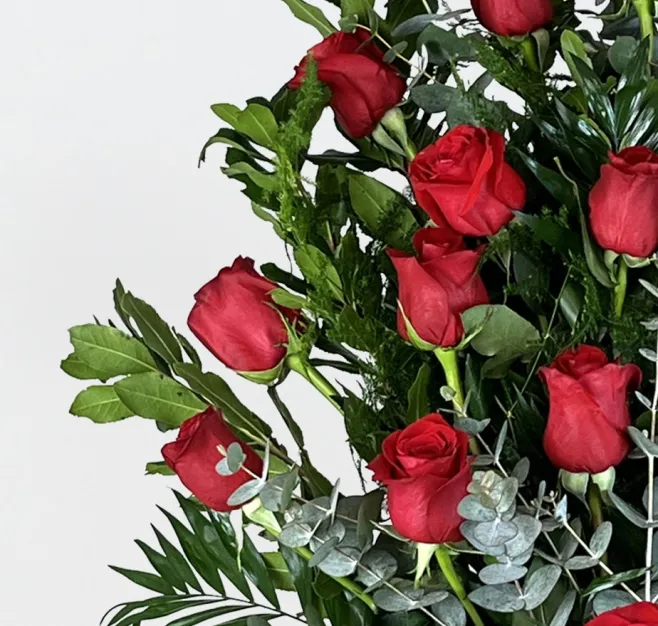 Ramo de 18 rosas rojas