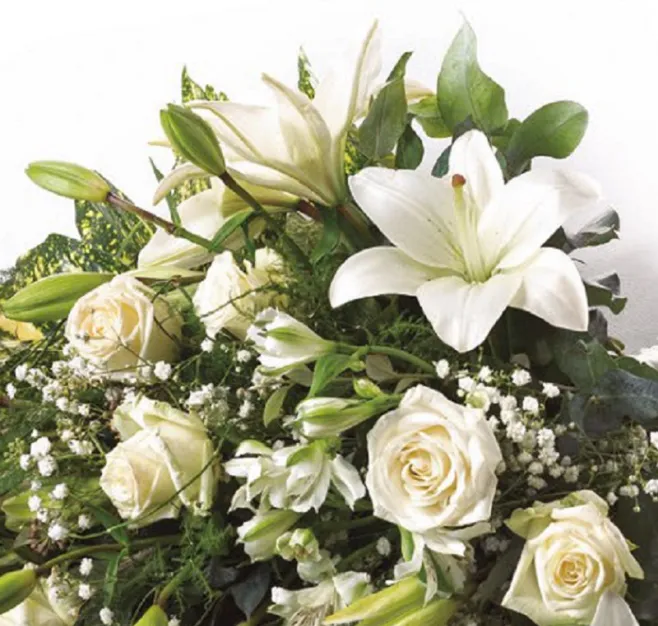 Ramo de flor blanca