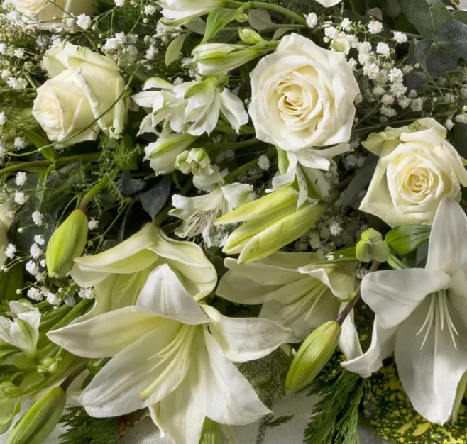 Ramo de flor blanca